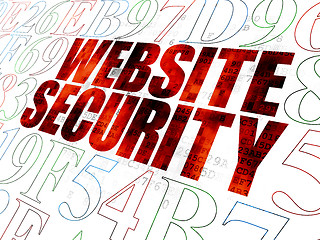 Image showing Security concept: Website Security on Digital background