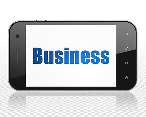 Image showing Business concept: Smartphone with Business on display