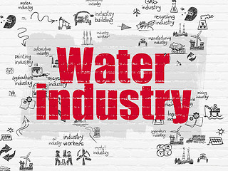 Image showing Industry concept: Water Industry on wall background