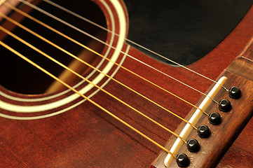 Image showing Guitar close up