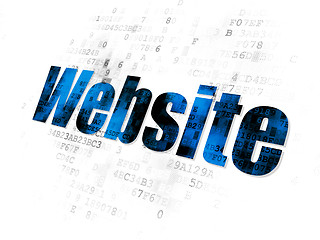 Image showing Web development concept: Website on Digital background