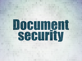 Image showing Privacy concept: Document Security on Digital Paper background