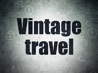 Image showing Vacation concept: Vintage Travel on Digital Paper background