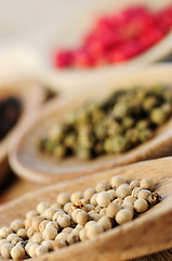 Image showing Assorted peppercorns