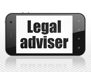 Image showing Law concept: Smartphone with Legal Adviser on display