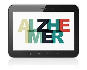 Image showing Healthcare concept: Tablet Computer with Alzheimer on  display