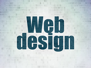 Image showing Web design concept: Web Design on Digital Paper background