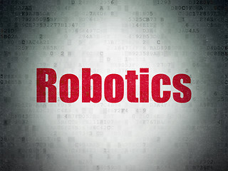 Image showing Science concept: Robotics on Digital Paper background