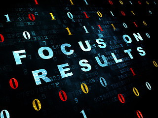 Image showing Business concept: Focus on RESULTS on Digital background