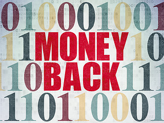 Image showing Business concept: Money Back on Digital Paper background