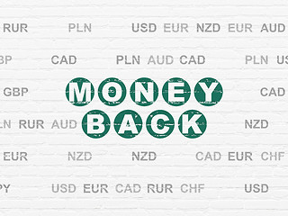 Image showing Business concept: Money Back on wall background
