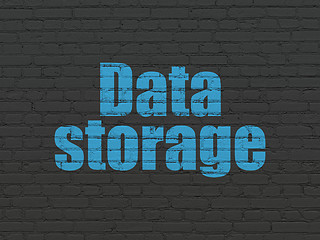 Image showing Data concept: Data Storage on wall background
