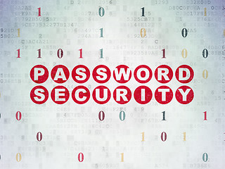 Image showing Safety concept: Password Security on Digital Paper background