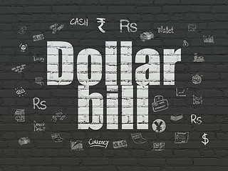 Image showing Banking concept: Dollar Bill on wall background