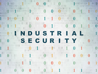 Image showing Privacy concept: Industrial Security on Digital Paper background