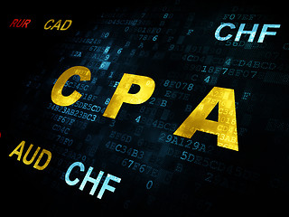 Image showing Business concept: CPA on Digital background