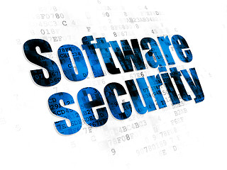 Image showing Security concept: Software Security on Digital background
