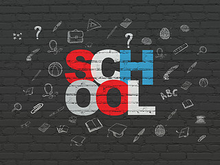Image showing Education concept: School on wall background