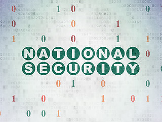 Image showing Privacy concept: National Security on Digital Paper background
