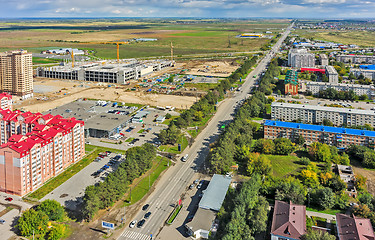 Image showing Construction of residential district in Tyumen