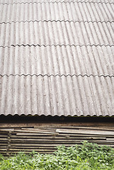 Image showing Old wooden planks