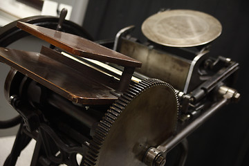 Image showing view of old letterpress