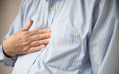 Image showing heartburn pain