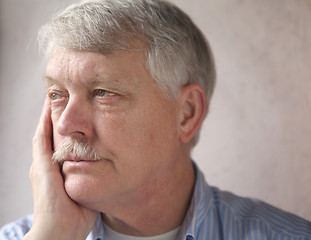 Image showing annoyed older man 