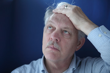 Image showing indecisive businessman