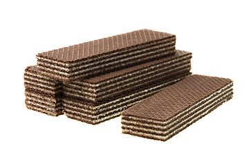 Image showing dark waffles   