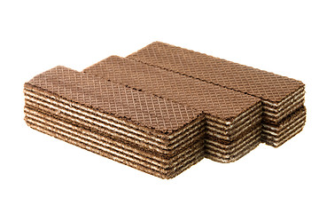 Image showing dark waffles   