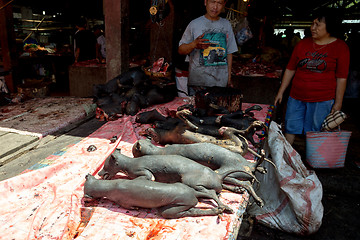 Image showing tradition speciality, roasted stray dog