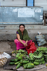 Image showing Hindu at the traditional street market, Bali