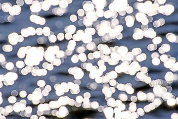 Image showing Water with sun reflections