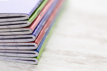 Image showing Stack of Notebooks