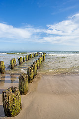 Image showing Groins in the Baltic Sea 