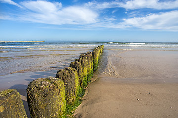 Image showing Groins in the Baltic Sea 