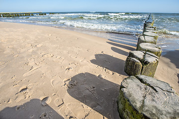 Image showing Groins in the Baltic Sea 