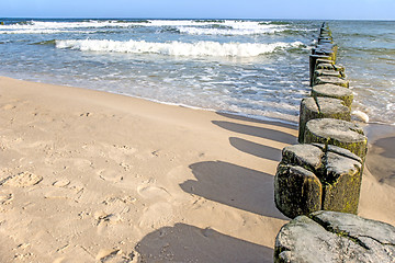 Image showing Groins in the Baltic Sea 