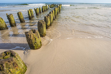 Image showing Groins in the Baltic Sea 