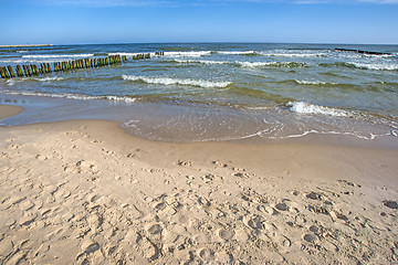 Image showing Groins in the Baltic Sea 