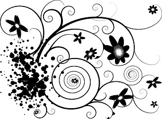 Image showing floral splat