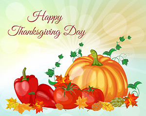 Image showing Thanksgiving Day Greeting Card