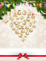 Image showing Christmas card. EPS 10
