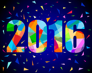 Image showing 2016 new year design