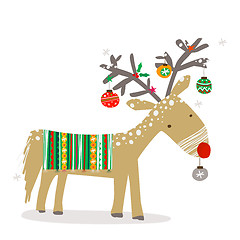 Image showing christmas reindeer