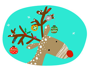 Image showing christmas reindeer