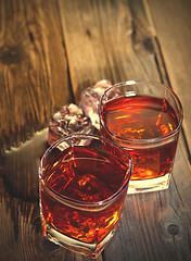 Image showing whisky with ice