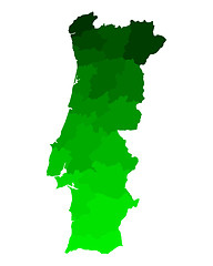 Image showing Map of Portugal