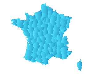 Image showing Map of France